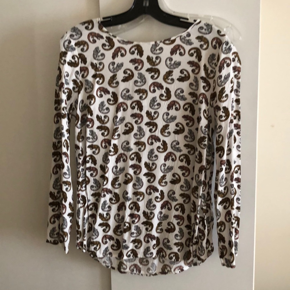 Unique lizard blouse size M H&M